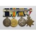 WW1 1914-15 Star, British War Medal, Victory Medal & Royal Naval LS&GC Medal Group of Four - W. Higgs, S.P.O., Royal Navy