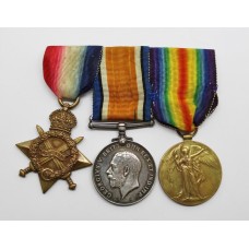 WW1 1914-15 Star Medal Trio - Pte. T.A. Breakspear, Sherwood Rangers Yeomanry / South Notts Hussars