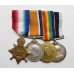 WW1 1914-15 Star, British War Medal, Victory Medal & Royal Naval LS&GC Medal Group of Four - Shpt. A. Fiddick, Royal Navy