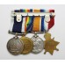 WW1 1914-15 Star, British War Medal, Victory Medal & Royal Naval LS&GC Medal Group of Four - Shpt. A. Fiddick, Royal Navy