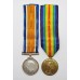 WW1 British War & Victory Medal Pair - Pte. T.R. Rowlinson, 13th Bn. Manchester Regiment