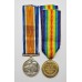 WW1 British War & Victory Medal Pair - Pte. T.R. Rowlinson, 13th Bn. Manchester Regiment