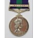 General Service Medal (Clasp - Malaya) - Pte. L.E. Cross, Q.A.R.A.N.C.