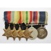WW2 and Royal Naval Long Service & Good Conduct Medal Group of Six - J.E. Hepworth, P.O. S.M., Royal Navy, H.M.S. Drake