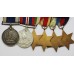 WW2 and Royal Naval Long Service & Good Conduct Medal Group of Six - J.E. Hepworth, P.O. S.M., Royal Navy, H.M.S. Drake