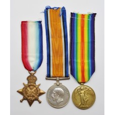 Scarce Early WW1 Prisoner of War Casualty 1914 Mons Star Medal Trio - Pte. M.S. Maltby, 1st Bn. Lincolnshire Regiment