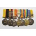 Queen's Sudan Medal, QSA (6 Clasps), KSA (2 Clasps), WW1 1914 Mons Star Trio and Khedives Sudan (Clasp - Khartoum) Medal Group of Seven - Dvr. R. Palmer, Royal Field Artillery