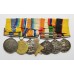 Queen's Sudan Medal, QSA (6 Clasps), KSA (2 Clasps), WW1 1914 Mons Star Trio and Khedives Sudan (Clasp - Khartoum) Medal Group of Seven - Dvr. R. Palmer, Royal Field Artillery