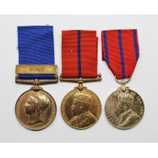 1887 Police Jubilee Medal (Clasp - 1897), 1902 Police Coronation Medal & 1911 Police Coronation Medal Group of Three - PC. G. Austen, R Division, Metropolitan Police