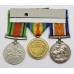 WW1 British War Medal, Victory Medal and WW2 Defence Medal with Dog Tags, Identity Bracelet and Boxes of Issue - Gnr. A.V. Bolam, Royal Artillery