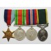 WW2 and Territorial Efficiency Medal (Militia) Medal Group - L.T. A. Colbert, Royal Artillery & Royal Pioneer Corps plus WW2 Defence Medal - Mrs D.B. Colbert, Ambulance Section Leader (Husband & Wife)