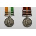 Queen's South Africa Medal (Clasps - Cape Colony, Orange Free State, Transvaal) and King's South Africa Medal (Clasps - South Africa 1901, South Africa 1902) with Boer War Gift Tin - Sgt. J. Williams, 4th Bty. Royal Field Artillery
