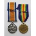 WW1 British War & Victory Medal Pair - Pte. C. Fairbank, South Staffordshire Regiment