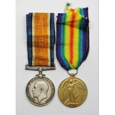 WW1 British War & Victory Medal Pair - Pte. A.E. Brown, 4th Bn. London Regiment