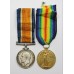 WW1 British War & Victory Medal Pair - Pte. A.E. Brown, 4th Bn. London Regiment