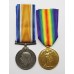 WW1 British War & Victory Medal Pair - Pte. E.G. Ormston, Lincolnshire Regiment