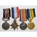 WW1 Military Medal, 1914-15 Star, British War Medal & Victory Medal Group - Bmbr. H. Gorst, Royal Field Artillery (Twice Wounded)