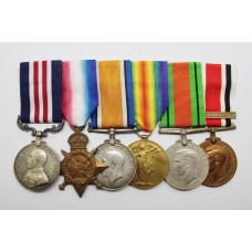 WW1 Military Medal (Somme), 1914-15 Star, British War Medal, Victory Medal, WW2 Defence Medal & Special Constabulary Long Service Medal Group of Six - Sjt. J. Henny, 13th Bty. Royal Field Artillery