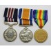 WW1 Military Medal, British War Medal & Victory Medal - Pte. E.C. Callard, Royal Army Medical Corps