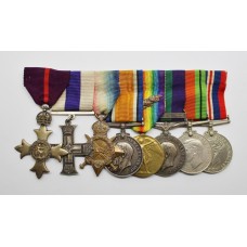 OBE, Military Cross, 1914-15 Star Trio (3 x MID), GSM (Clasp - Ir