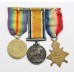 WW1 1914 Mons Star & Bar Medal Trio - Pte. W. Moore, 2nd Bn. Welsh Regiment