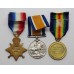 WW1 1914-15 Star Medal Trio - Pte. F.W. Know, Grenadier Guards