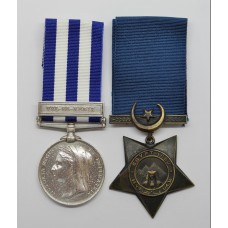 Egypt Medal (Clasp - Tel-El-Kebir) and 1882 Khedives Star - Sergt. J. Wright, 2nd Grenadier Guards