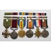 WW1 Military Medal, 1914-15 Star Trio (MID), LS&GC and French Croix de Guerre Group of Six - Sjt. J. Lawrence, 5th Mn By., Royal Garrison Artillery