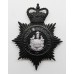 Eastbourne Borough Police Night Helmet Plate - Queen's Crown