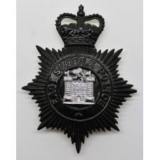 East Suffolk Police Night Helmet Plate - Queen's Crown