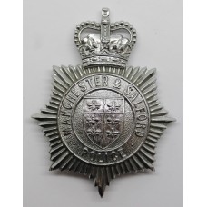 Manchester & Salford Police Helmet Plate - Queen's Crown