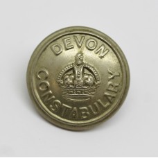 Devon Constabulary Button - King's Crown (Large)