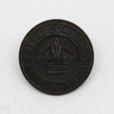 Wiltshire Constabulary Black Button - King's Crown (Large)