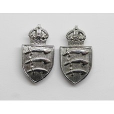 Pair of Essex Constabulary Collar Badges - King's Crown