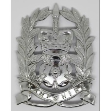 Hampshire Constabulary Constables Helmet Plate - Queens Crown