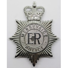 Merseyside Police Helmet Plate - Queens Crown