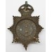 Hampshire Constabulary Night Helmet Plate - Kings Crown