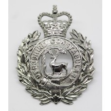 Berkshire Constabulary Wreath Helmet Plate - Queens Crown