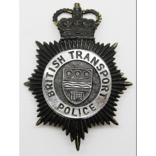 British Transport Police Night Helmet Plate - Queens Crown