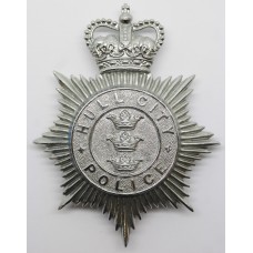 Hull City Police Helmet Plate - Queens Crown