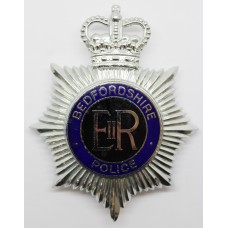 Bedfordshire Police Enamelled Helmet Plate - Queens Crown