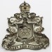 Leicester City Police Helmet Plate - Kings Crown