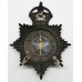 North Riding Constabulary Night Helmet Plate - King's Crown