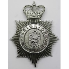 Brighton Police Helmet Plate - Queen's Crown