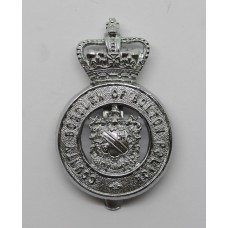 County Borough of Bolton Police Helmet Plate - Queen's Crown