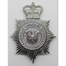 East Riding of Yorkshire Constabulary Helmet Plate - Queen's Crown