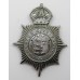 Chester City Police Helmet Plate - King's Crown