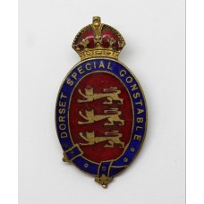 Dorset Special Constable Enamelled Lapel Badge - King's Crown