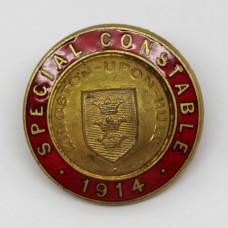 WW1 1914 Kingston -Upon- Hull Special Constable Enamelled Lapel Badge