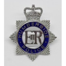 Humberside Police Senior Officer's Enamelled Cap Badge - Queen's Crown